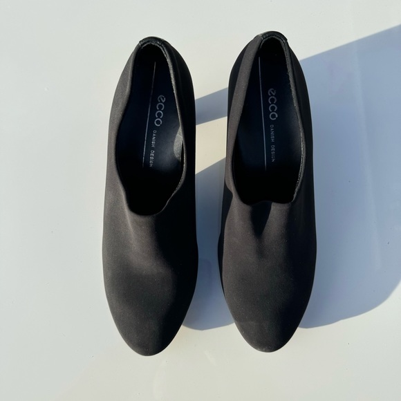 COPY - ECCO Shape 55 Plateau Shootie Black Dress Pump Heel Women Sz EU 37 / US … - Picture 4 of 6
